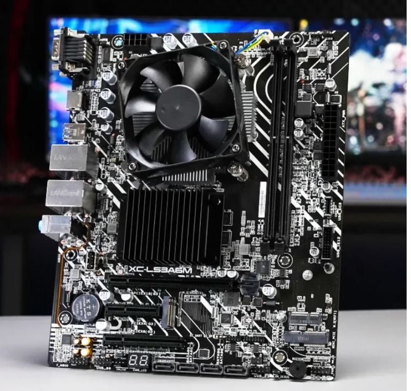 ASUS XC-LS3A6M motherboard ASUS Loongson motherboard ASUS 3A6000 motherboard Dragon 8G+256G+chassis power supply+4G independent display with 4K