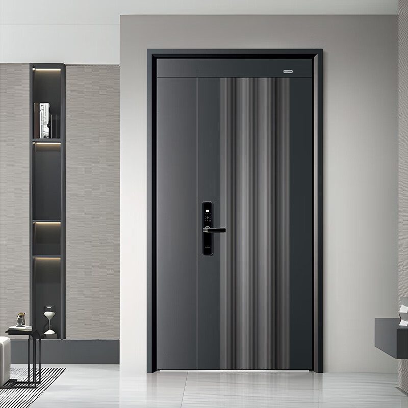 Jinyijia Door Industry (G33 Shiyu) Class A precision-carved magnesium alloy entry door with one-switch smart lock supports private customization G33 Shiyu single door