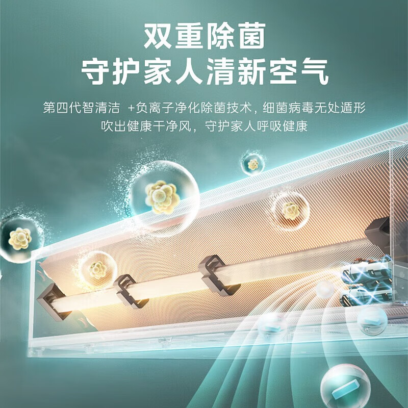 Midea central air-conditioning duct machine one-to-one 3 hp first-class energy efficiency Starlight flagship version Enjoy Cool Energy Saving Household embedded maternal and infant grade sterilization National subsidy 3 hp first-class energy efficiency Starlight flagship version 26-40