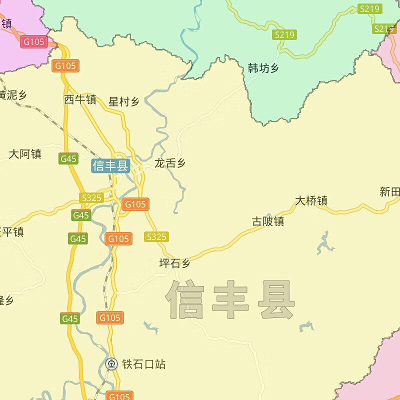 Ganzhou City Map 1.15m Jiangxi Province Folding Edition Junior High School and Primary School Students Adult Study Decorative Painting Map Wall Sticker