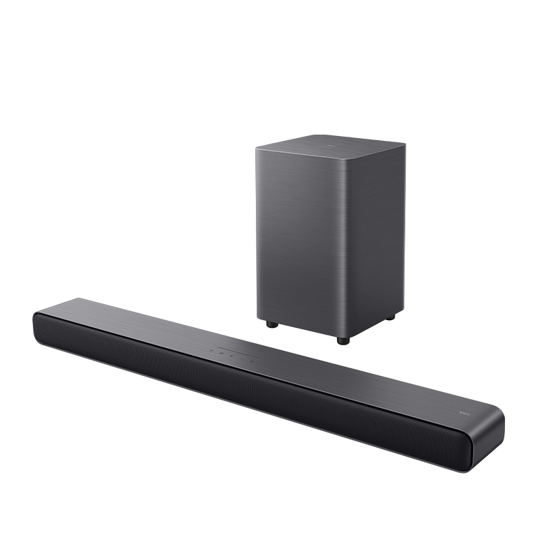 TCL Echo Bar Speaker S55H Dolby Atmos DTS Virtual X 220W High Power Independent Subwoofer Home Theater Bluetooth Smart Speaker + Subwoofer Set