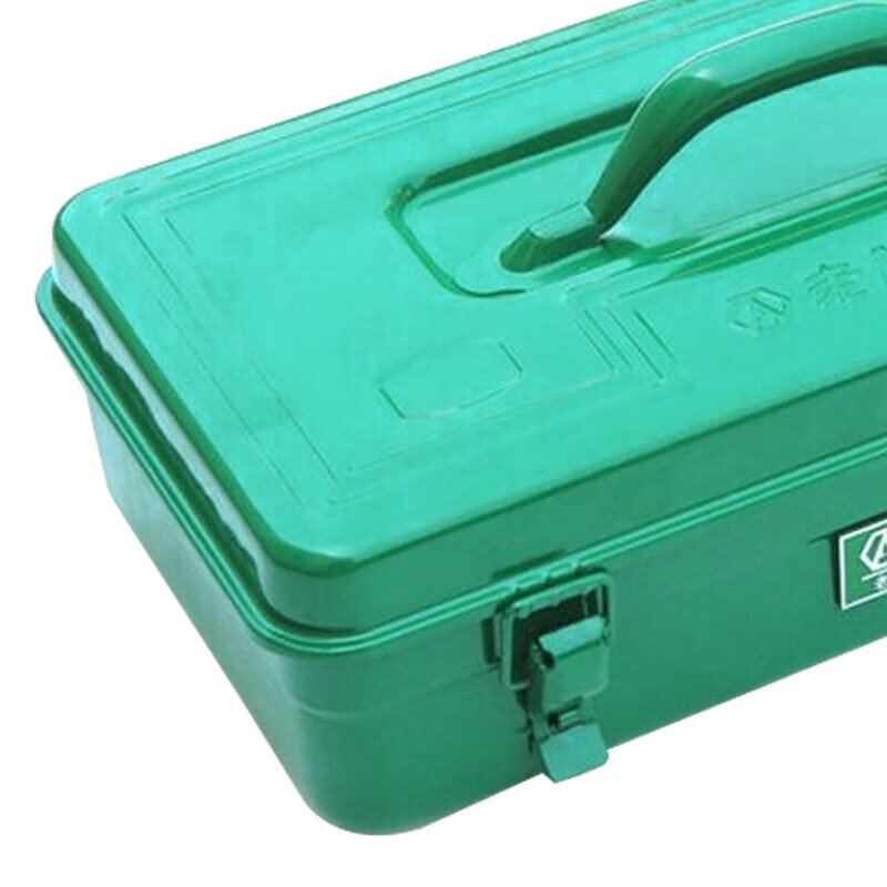 LAOA (LAOA) hardware household tool box storage box car thickened iron box with compartment 18 inches LA113118