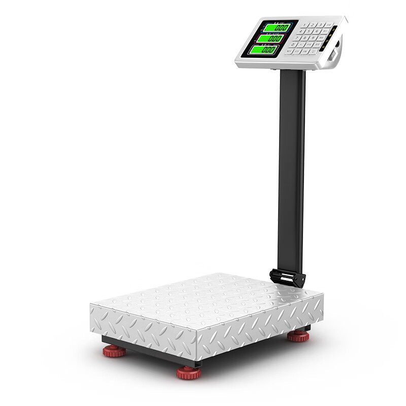 RONGCHENG 100kg electronic scale commercial platform scale household small high-precision 150 price weighing electronic scale 300kg extra thick 40*50 black characters enlarged table 1.5