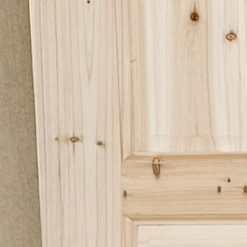 Meikejie rural old-fashioned wooden door custom rental house simple door solid wood fir log room set door rural toilet door set door opening size 205*88*26