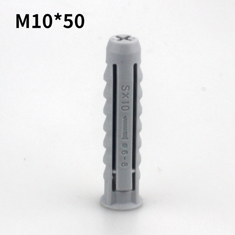 Meikejie TV bracket hanger installation expansion screw plastic expansion tube rubber plug expansion plug tetrahedron M681012 12*60+hexagonal nails (20 sets)