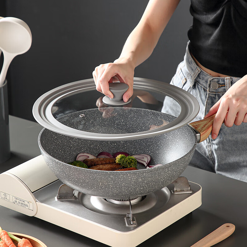 Onlycook universal pot lid silicone glass pot lid steamer wok soup pot milk pot dry pot lid suitable for 24-28cm