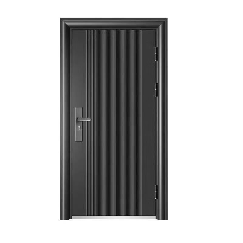 Meikejie home entry door fluorocarbon paint sun protection steel door rental door engineering door entry security door with lock 1970*860 outward opening