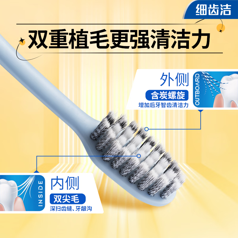 Lion Fine Teeth Cleaning Soft Bristle Adult Family Set Toothbrush Elastic Spin Soft Bristle Toothbrush 2 Pieces