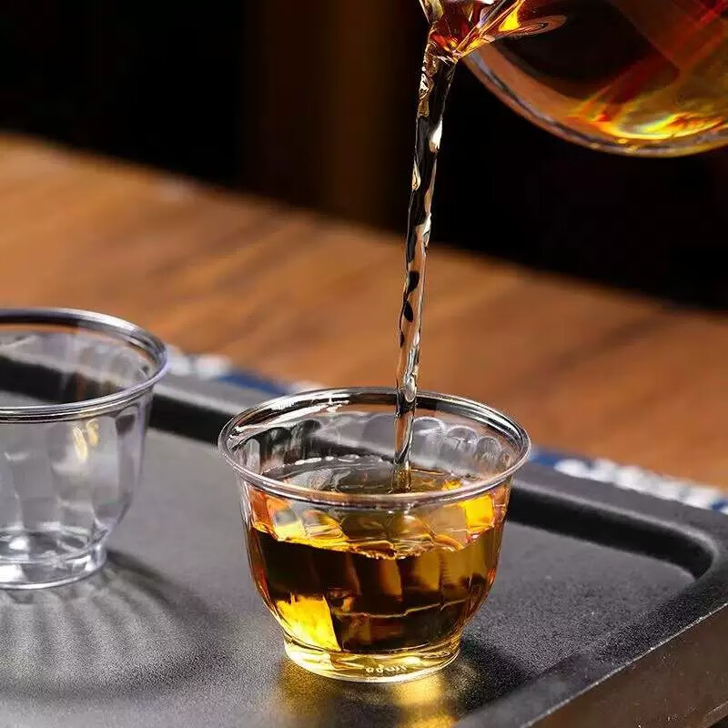 Jieribang disposable tea cup 60ml*80 water cups aviation cup thickened transparent hard plastic food grade space cup camping