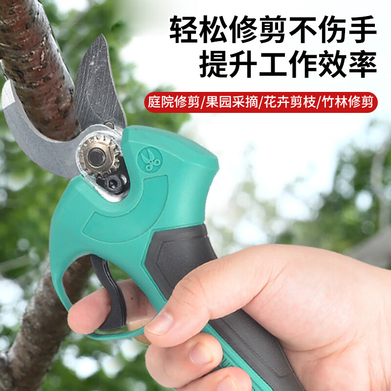 Dayi electric scissors, fruit tree pruning shears, rechargeable garden lithium-ion scissors for cutting branches, electric shears, pruning artifacts, Dayi models, promotional branch shears, bare metal