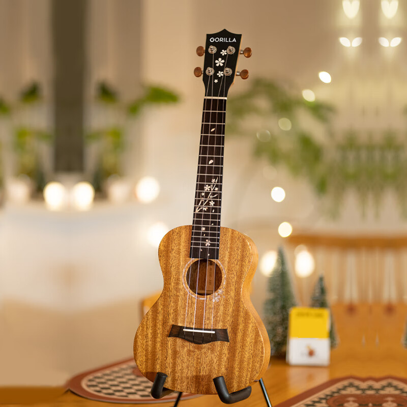 Glaura Ukulele for Female Beginners 2011R Sakura High Value Face Back Single Board Small Guitar 23 Inch Ukulele 26 Inch Wood Color + Accessories Tutorial