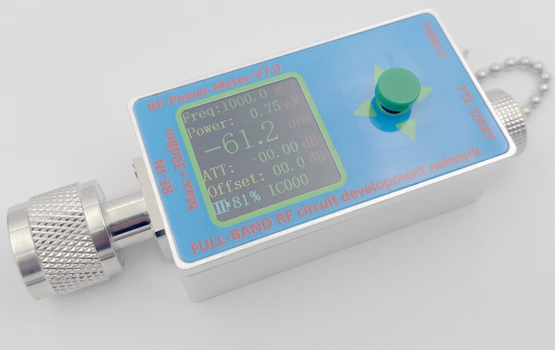 N-type RF power meter V710GHZTYPE-C communication data export power detector serial communication complete set -