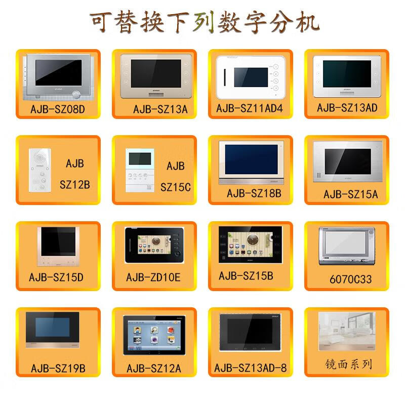 Anjubao Country Garden Evergrande intercom building indoor unit color extension video doorbell 7-inch 10-inch touch screen AJB-SZ13AD-8 prototype is non-returnable and non-exchangeable