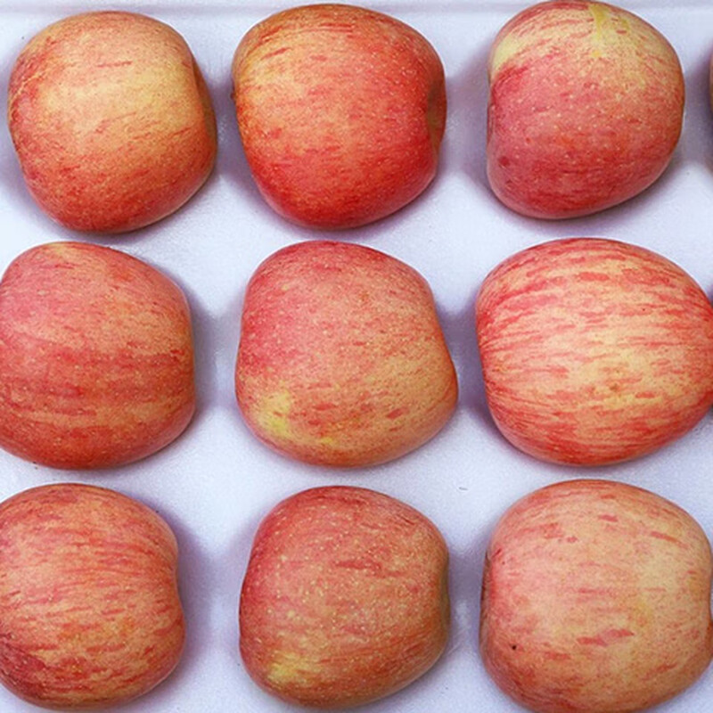 Jingxiansheng Shandong Yantai Red Fuji Apple, net weight 5 pounds, fruit diameter 75mm+, fresh fruit, straight from the source