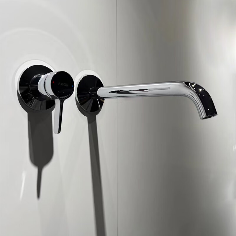 Hansgrohe Germany AXOR concealed wall outlet basin faucet, wall-mounted single-handle hot and cold faucet, in stock, chrome-plated 48120007+13622187/embedded parts