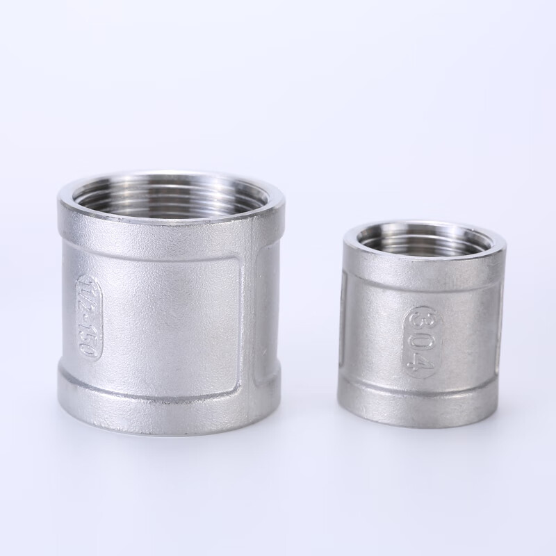 Chaiba 304 stainless steel inner wire straight-through double inner wire direct joint internal thread pipe clamp stainless steel internal tooth pipe ancient pipe fittings specifications can be customized 4 points DN15 one price
