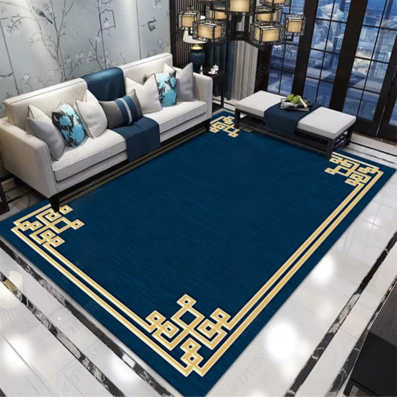 Mengyier Tianjin Cuihuangkou carpet new Chinese style carpet living room coffee table carpet modern Chinese pastoral style sofa full floor ancient red new Chinese style 4 200*300 cm free exquisite floor mat