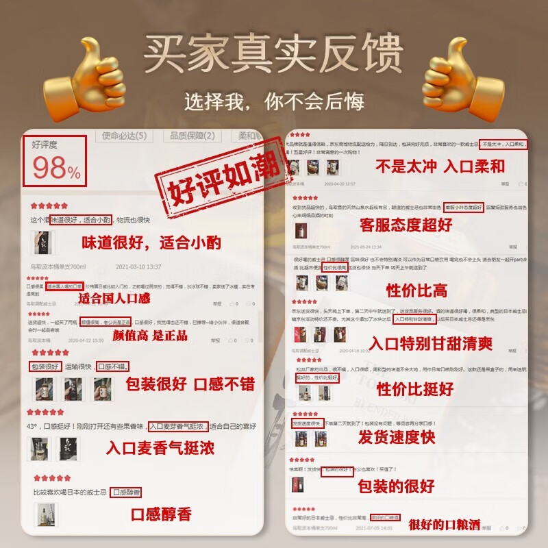 Tottori bourbon barrel 43% 700ml single bottle whiskey Japanese imported wine Riwei Spring Festival gift box for elders