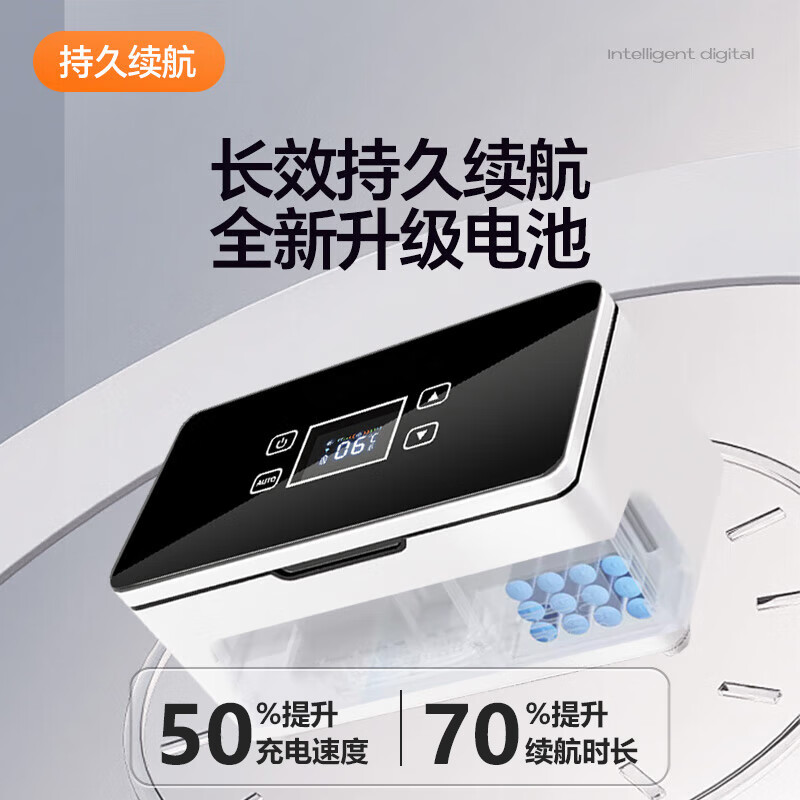 RATHBONE Insulin Refrigerator Box Portable Rechargeable Large Capacity Battery Special Small Refrigerator for Carrying Medicines with Constant Temperature Plug-in Basic Capacity + Intelligent Digital Display + Free Storage Bag 2L Growth Hormone Interferon Refrigeration Box Car Home Medical Use Can Board Airplanes High-Speed Rail 3C Certified Battery