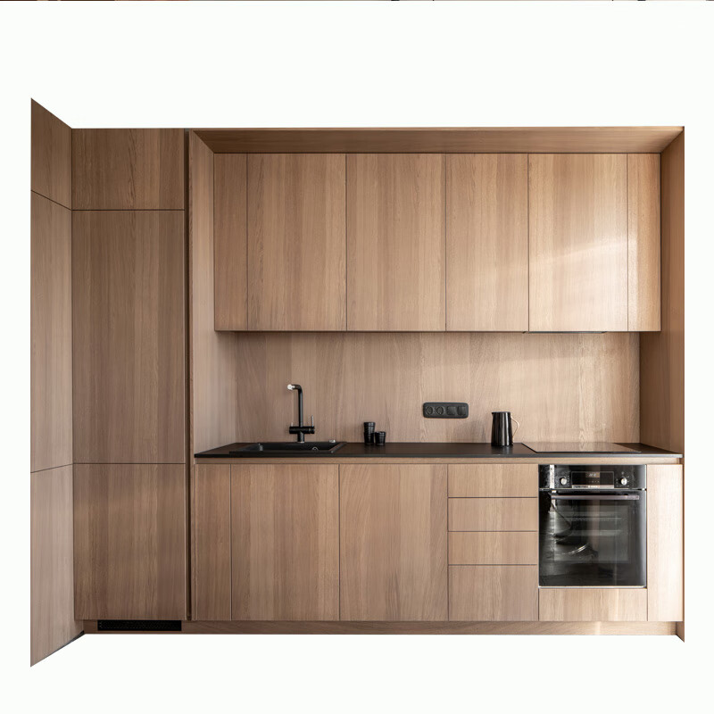 Wen Yijia solid wood whole house wardrobe cabinets natural veneer technology modern minimalist cream style wabi-sabi style logs white