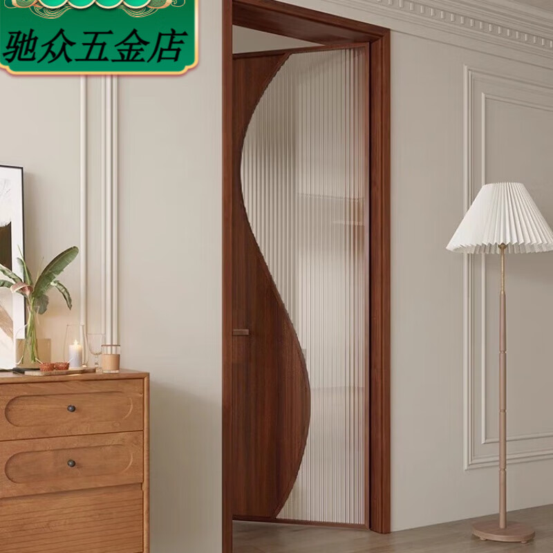 Chongqing Pinellia solid wood composite painted door, new Chinese style bedroom door, customized paint and glass self-matching Chongqing Pinellia solid wood composite painted door, new Chinese style bedroom door, customized paint and glass self-matching