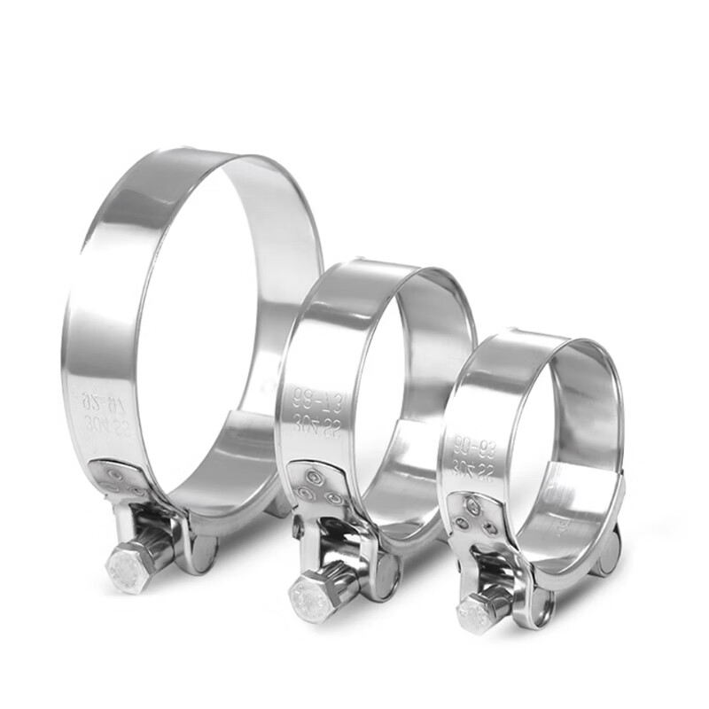 Deqi 304 stainless steel strong hose hoop European style hose hoop pipe hoop clamp fixed ring buckle water pipe hoop pipe clamp diameter 23-25MM