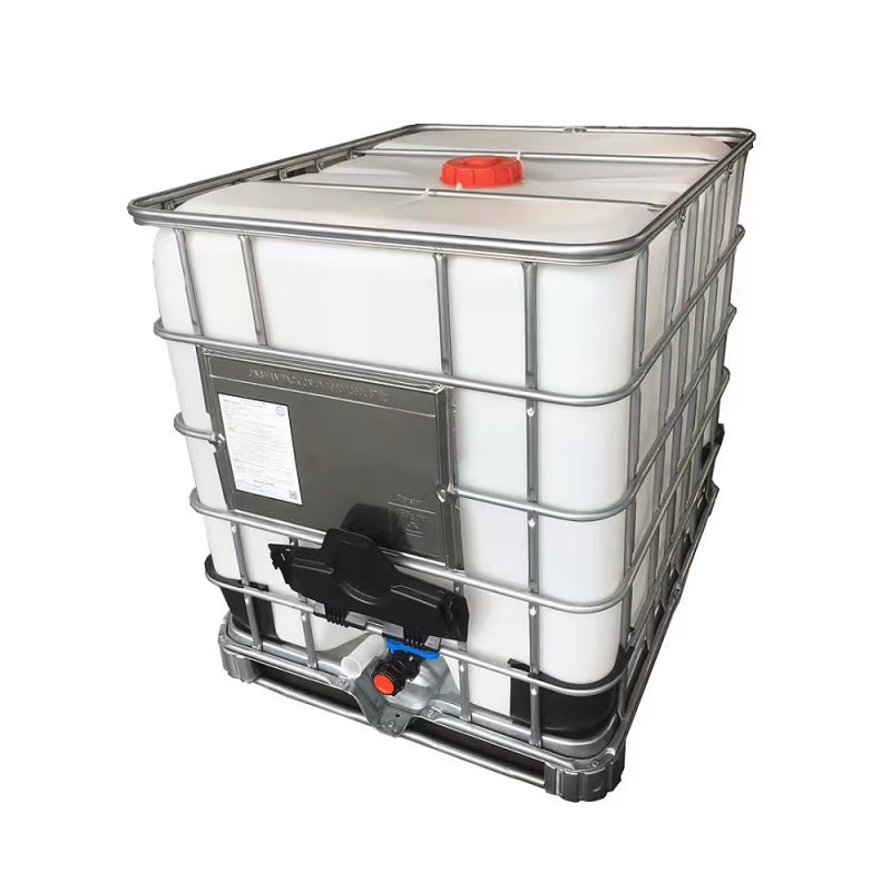 Ton barrel 1 ton container square vehicle-mounted chemical plastic barrel square water barrel oil barrel diesel barrel 500L 1000 liters 1000 liter assembled ton barrel (new inner tank)