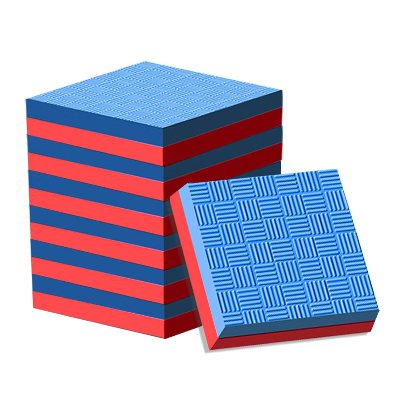 Siborui home treadmill mat sound insulation pad shock-absorbing pad thickened shock-proof pad anti-slip noise reduction pad moisture-proof pad 6 pieces random color 13*13cm thickness 2.5cm