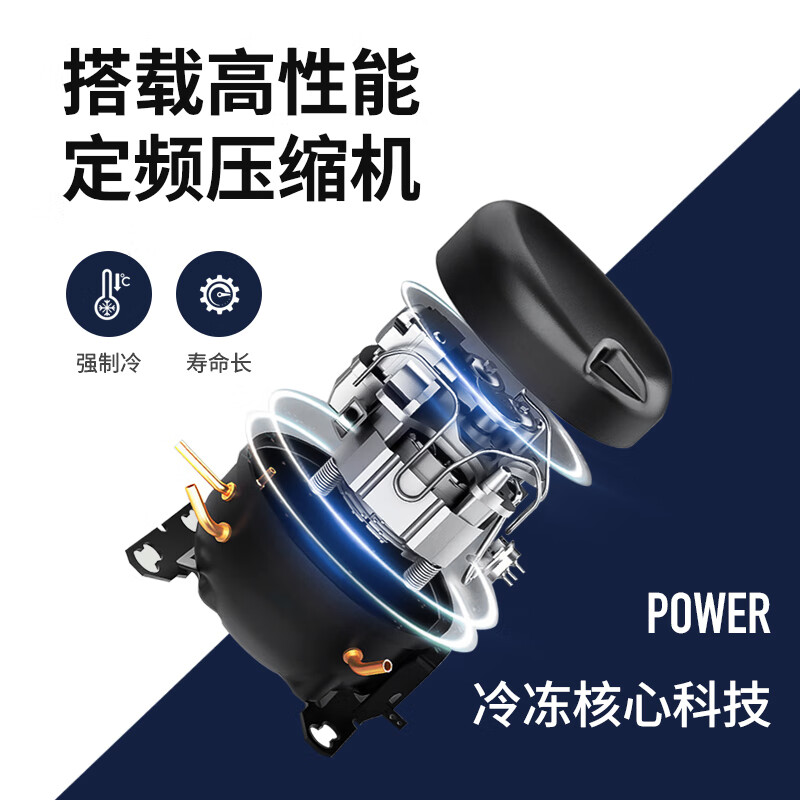 Nixue Freezer Commercial Household Freezer Horizontal Large Capacity Full Freezer Display Cabinet Frozen Refrigerator Large Freezer 498 Single Temperature Copper Tube-Xingyao Gray Intelligent Temperature Control Expansion Edition Level 1 Energy Consumption