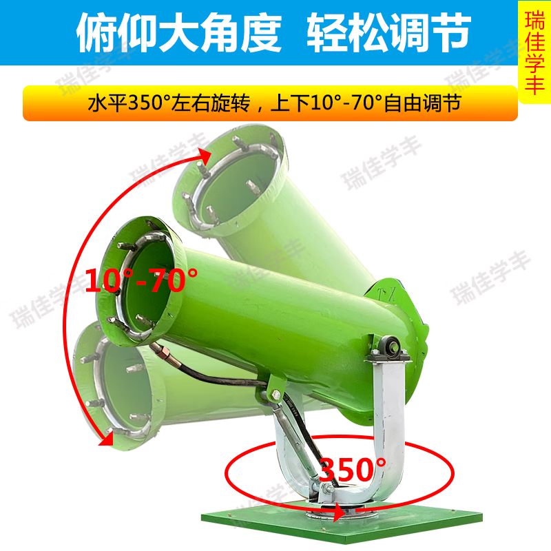 Ruijia Xuefeng sprinkler truck construction site new energy electric three-wheel fog cannon for greening, environmental protection and disinfection engineering vehicle dust removal fog cannon truck 1.5 cubic meters electric remote control five-in-one