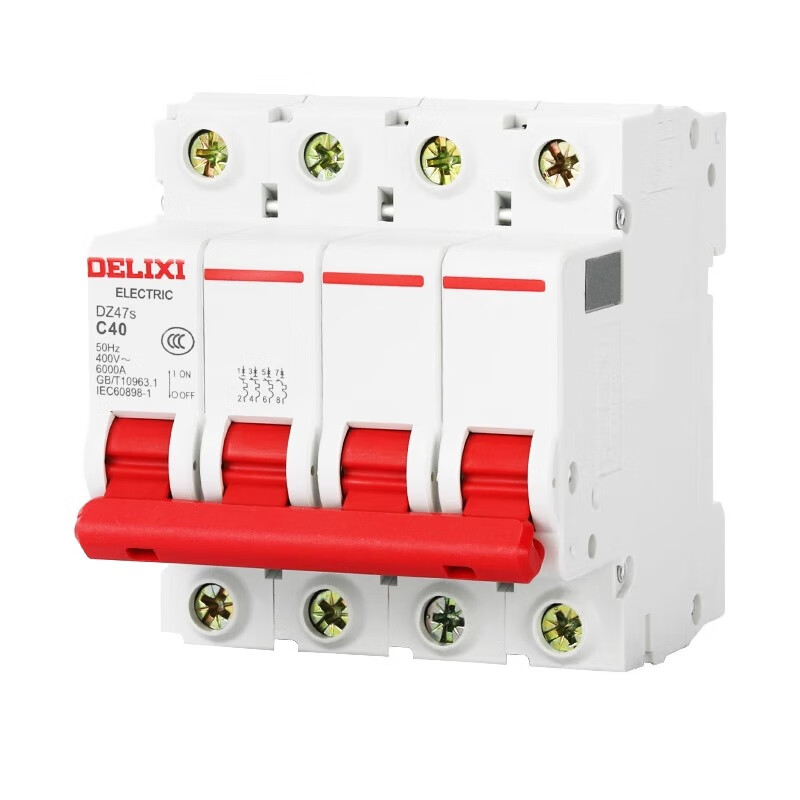 Delixi air switch 4p63a three-phase DZ47 power outage 32a switch 1P small 2 air switch 3 16A circuit breaker 63A 4P