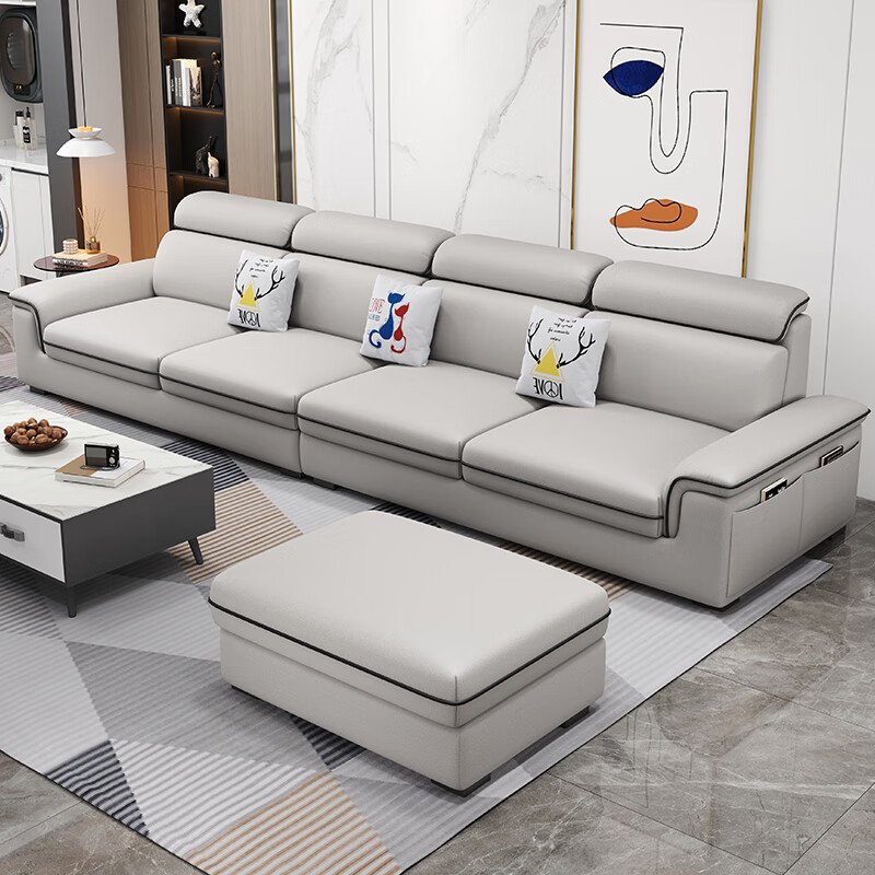 MuMian technology fabric sofa modern simple large and small apartment living room home corner fabric sofa SF-J01 2.7 imperial concubine