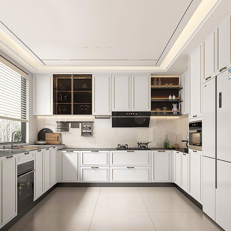 Qian Huinong custom cabinet kitchen integrated cabinet stove cabinet integrated quartz stone countertop open Klavika sincerely ordered