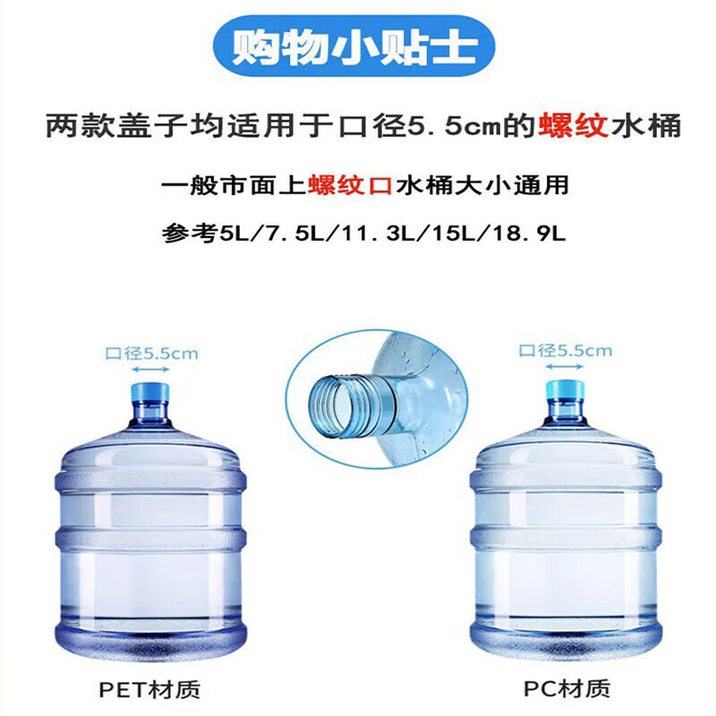 MAXCOOK Pure Water Bucket Lid, Water Dispenser Bucket Lid, Drinking Bucket Lid, Mineral Water Bucket, 2 Pack MCPJ0421