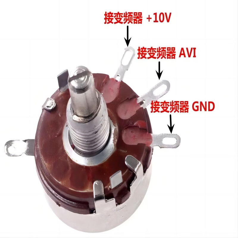 Noran precision single-turn carbon film potentiometer WTH118-1A 2W 2.2K