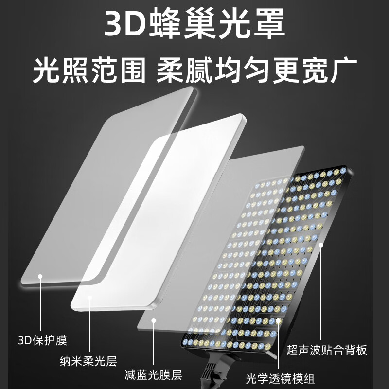 Leitz 90W live broadcast fill light led live broadcast room food lighting indoor photography photography tablet lighting portrait beauty video camera desktop jewelry surface light soft light