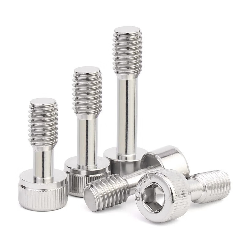 Jinchao 304 stainless steel hexagonal anti-loosening screws half-thread bolts M3M4M5M6M8M10 M3*25 (5 pieces) knurled