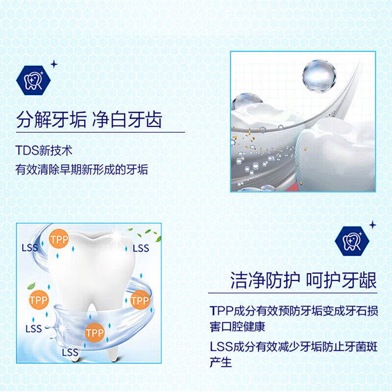 Lion toothpaste classic big blue tube cleans and strengthens teeth, prevents cavities, solidifies teeth, resists sugar enzymes, mild mint flavor 130g