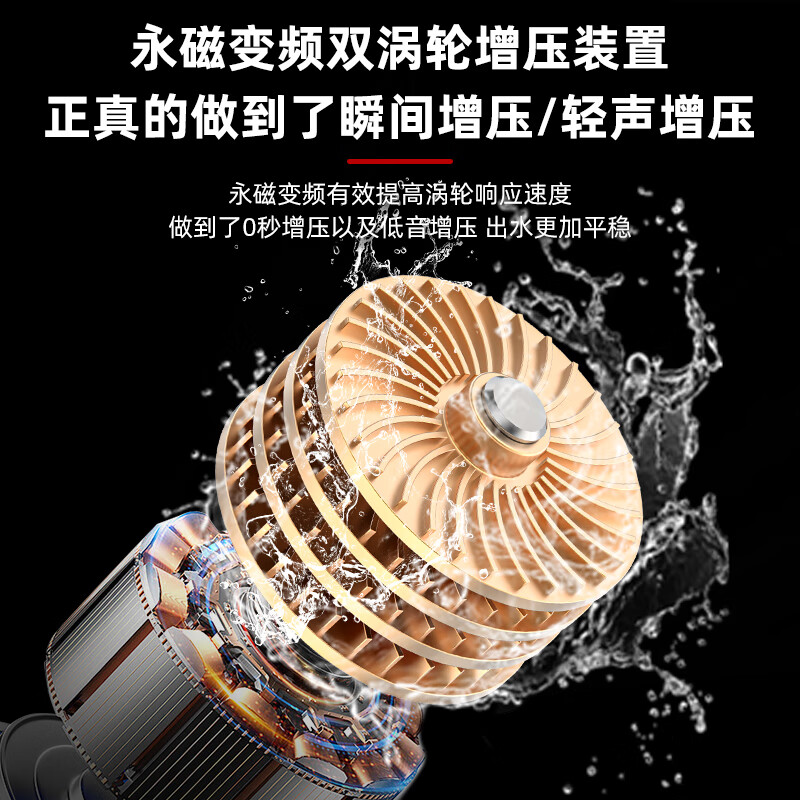 Delixi frequency conversion booster pump household fully automatic water pump tap water pipeline pump cold gas water heater booster pump cast iron pump head frequency conversion model - 15 meters lift