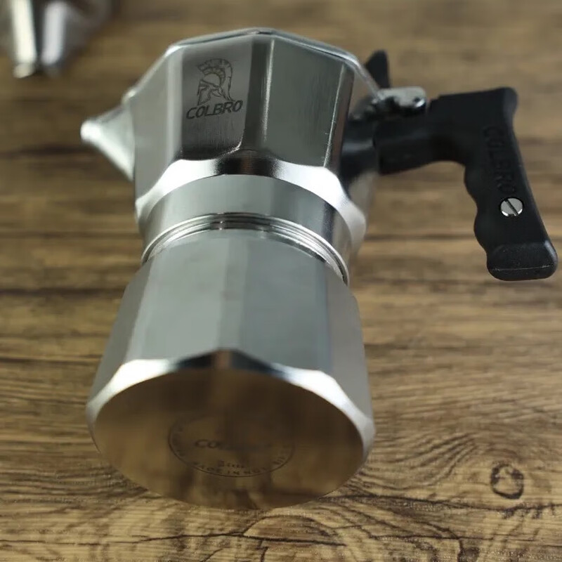 COLBRO Cobro Stainless Steel Double Three Valve Moka Pot Brews Extra Strong Coffee Home Italian Espresso Machine Household Silver 316 Stainless Steel Three Valve Two Cups 7070ml