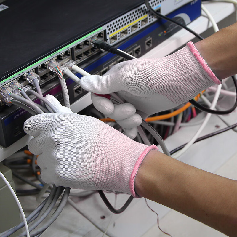 Xinyue Changhui PU finger-coated gloves 10 pairs/pack labor protection gloves nylon dipped gloves anti-slip work protective gloves B11406