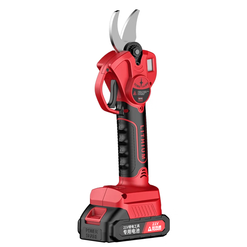 Purande brushless electric scissors for cutting branches, lithium-ion pruning shears, rechargeable electric scissors, electric scissors power tools, 3 cm brushless electric scissors, 2.0, two batteries, one charge