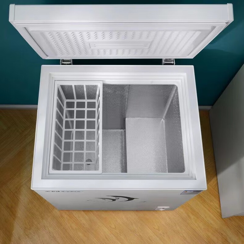 Royalstar Small Freezer Household Large Capacity Freezer Dual-Purpose Energy Saving Refrigerator Single Door Horizontal Freezer Breast Milk Storage Cabinet Single Temperature 72L Nationwide Warranty First Level Energy Saving 72L