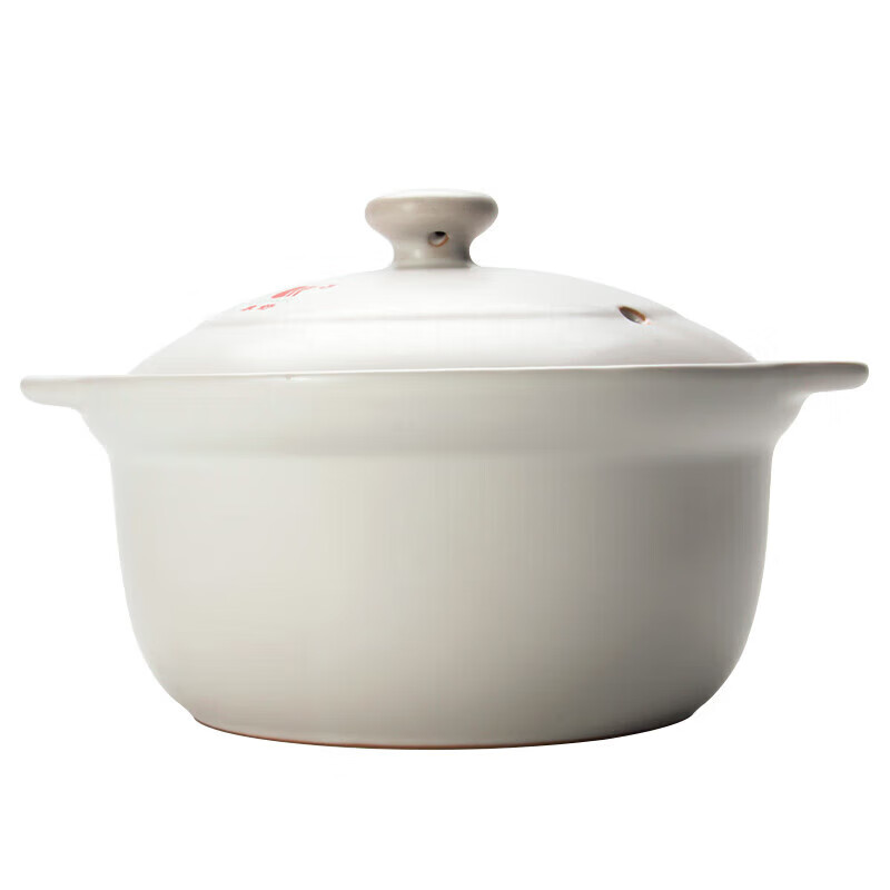 Kangshu (KANGSHU) large high-temperature resistant ceramic pot for household use, open fire soup pot, porridge stew pot, stone pot, gas-fired casserole, Chinese stew pot (recommended for 4-5 people) 3L