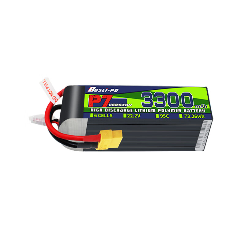 BOSLI-PO 6S3300 battery pack 22.2V/6S3300 mAh 95C XT60 interface can be used for FPV traversing aircraft, fixed-wing ducted aircraft, electric helicopters