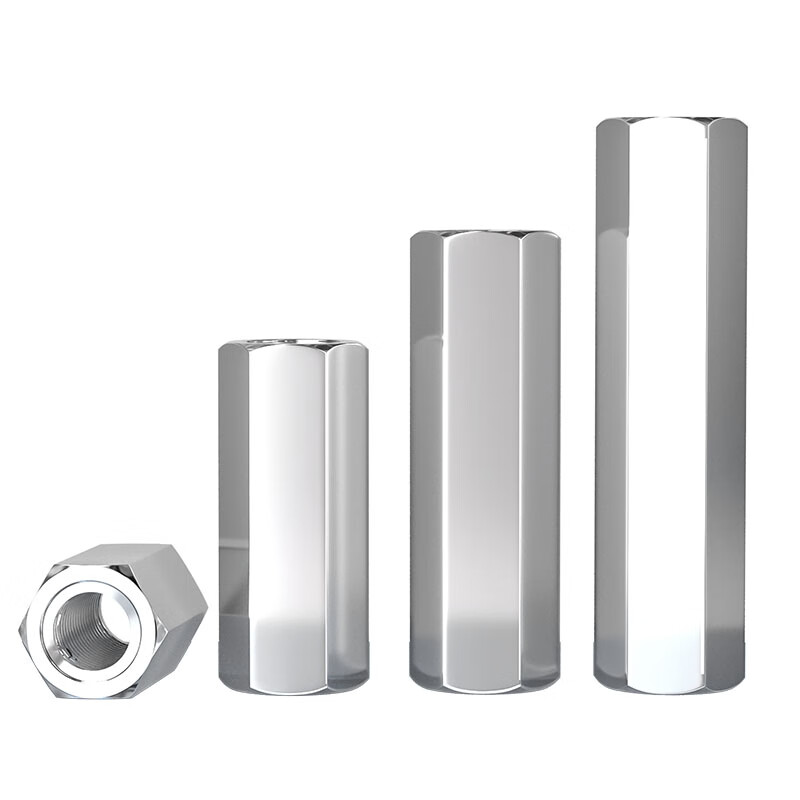 Fengji 304 stainless steel hexagonal extended nut screw cap screw rod tooth strip butt screw joint connection mother MM3-M24 M10*60*S17-1 only