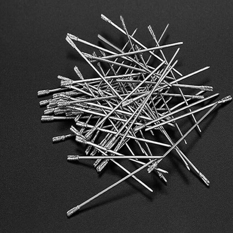 Special electric grinder for tile drilling and hollow drum repair, rechargeable hand-held drilling grinder, marble hole opening machine, 1.8mm flat head drill bit, 10 pieces