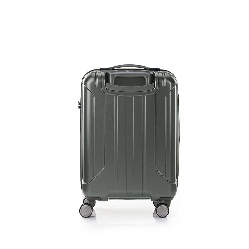 Samsonite luggage, fashionable, large-capacity, expandable boarding suitcase, business travel suitcase, security password box, dowry suitcase AY8, green 24 inches