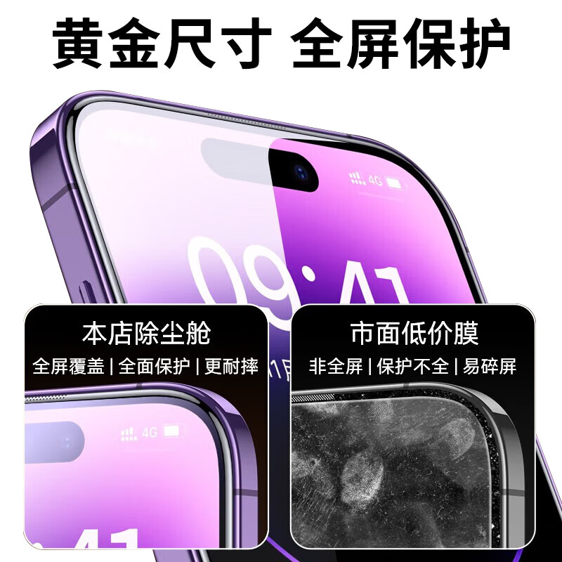 Runaway dust-free cabin 2 pieces - damage guarantee, suitable for Apple xsmax tempered film, iPhone xsmx mobile phone film, high-definition and high-transparency full-screen anti-fall glass film