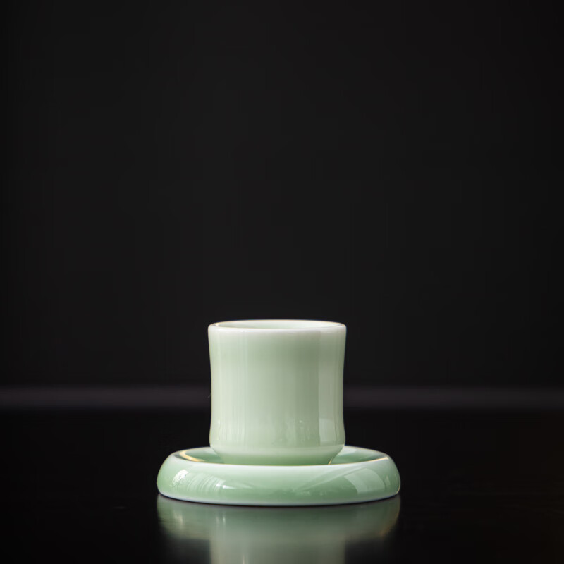 Yuansu FATEHOUSE Longquan Celadon Ceramic Wine Set Warm Wine Candle Wine Divider White Wine Cup Rice Wine Sake Hot Wine Set Logo Longquan Celadon Warm Wine Cup + Sauce